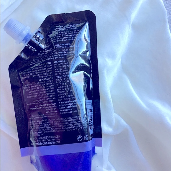 Christophe Robin Back To Your Baby Blonde Hair Mask Corrects Brassy Yellow Tone - Picture 2 of 2